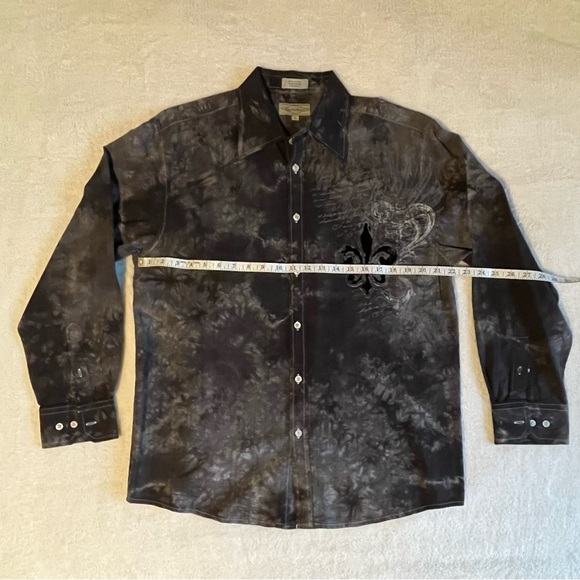 Eighty Eight Men's Button Down Button Up Shirt - Picture 7 of 7